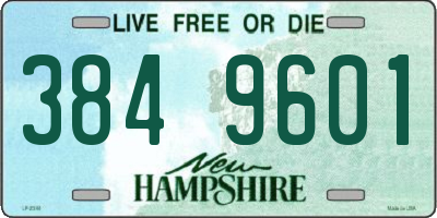 NH license plate 3849601