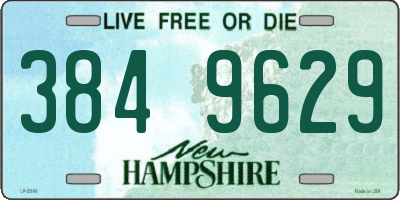 NH license plate 3849629