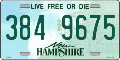NH license plate 3849675
