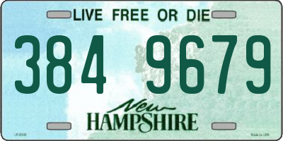 NH license plate 3849679