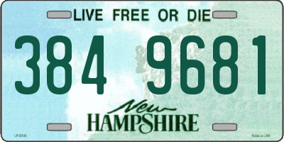 NH license plate 3849681