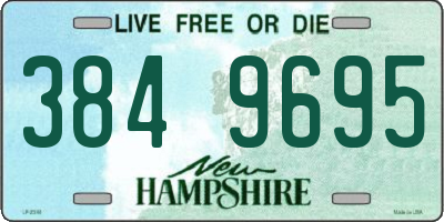 NH license plate 3849695