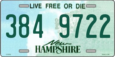 NH license plate 3849722