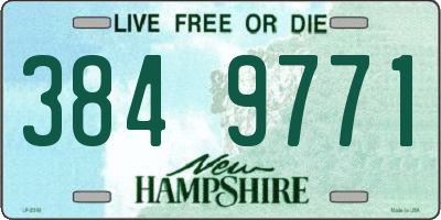 NH license plate 3849771