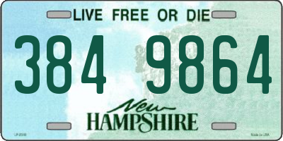 NH license plate 3849864