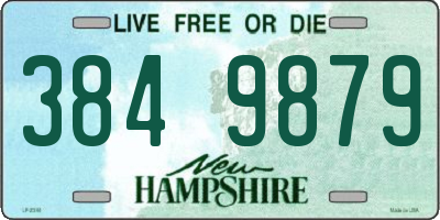 NH license plate 3849879