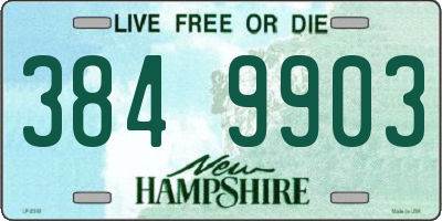 NH license plate 3849903