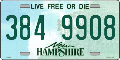 NH license plate 3849908