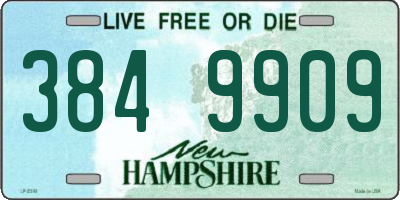 NH license plate 3849909
