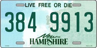 NH license plate 3849913
