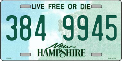 NH license plate 3849945