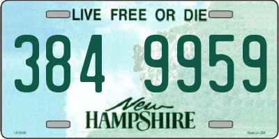 NH license plate 3849959