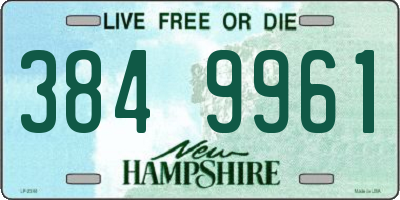 NH license plate 3849961