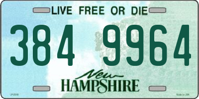 NH license plate 3849964