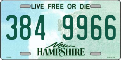 NH license plate 3849966