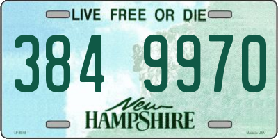 NH license plate 3849970