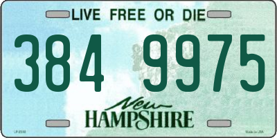 NH license plate 3849975