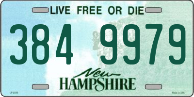 NH license plate 3849979