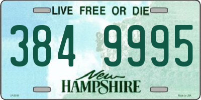 NH license plate 3849995