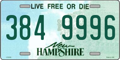 NH license plate 3849996
