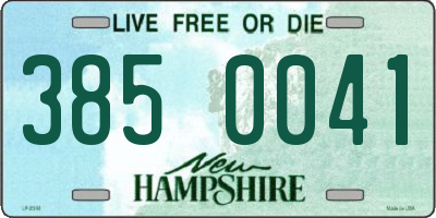 NH license plate 3850041