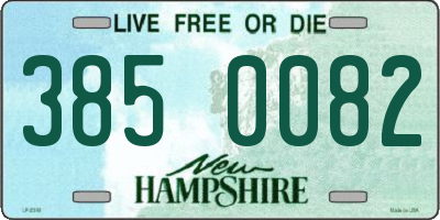 NH license plate 3850082