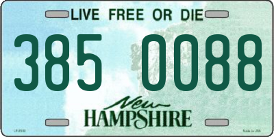 NH license plate 3850088