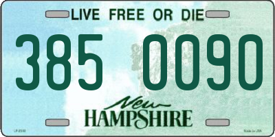 NH license plate 3850090