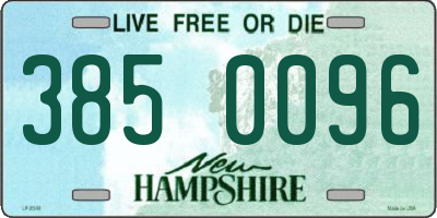 NH license plate 3850096