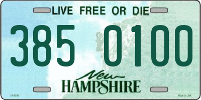 NH license plate 3850100