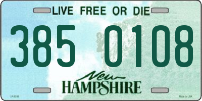 NH license plate 3850108