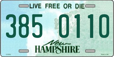 NH license plate 3850110