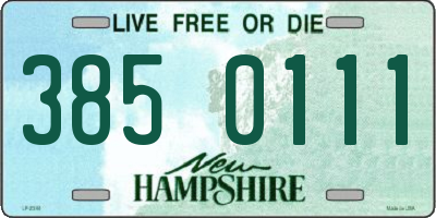 NH license plate 3850111