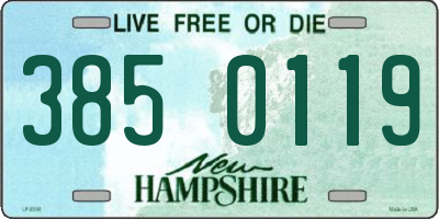 NH license plate 3850119