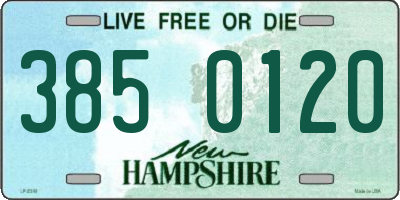 NH license plate 3850120