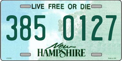 NH license plate 3850127