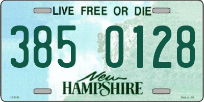 NH license plate 3850128