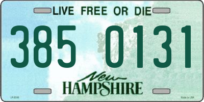 NH license plate 3850131