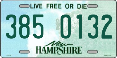 NH license plate 3850132