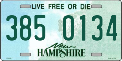 NH license plate 3850134