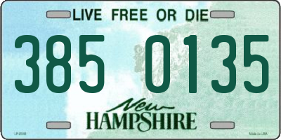 NH license plate 3850135