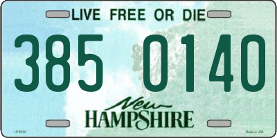 NH license plate 3850140