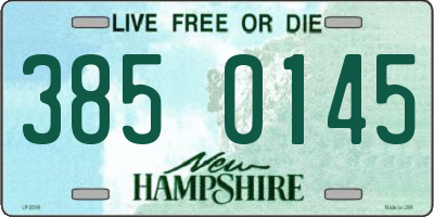 NH license plate 3850145