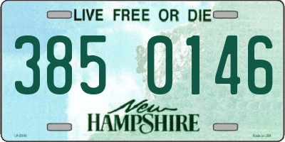 NH license plate 3850146