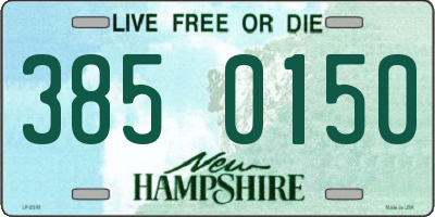 NH license plate 3850150