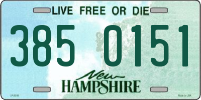 NH license plate 3850151