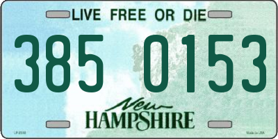 NH license plate 3850153