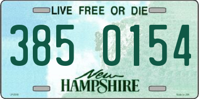 NH license plate 3850154