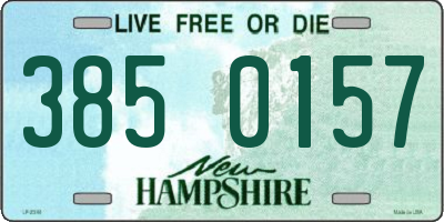 NH license plate 3850157