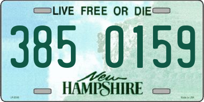 NH license plate 3850159